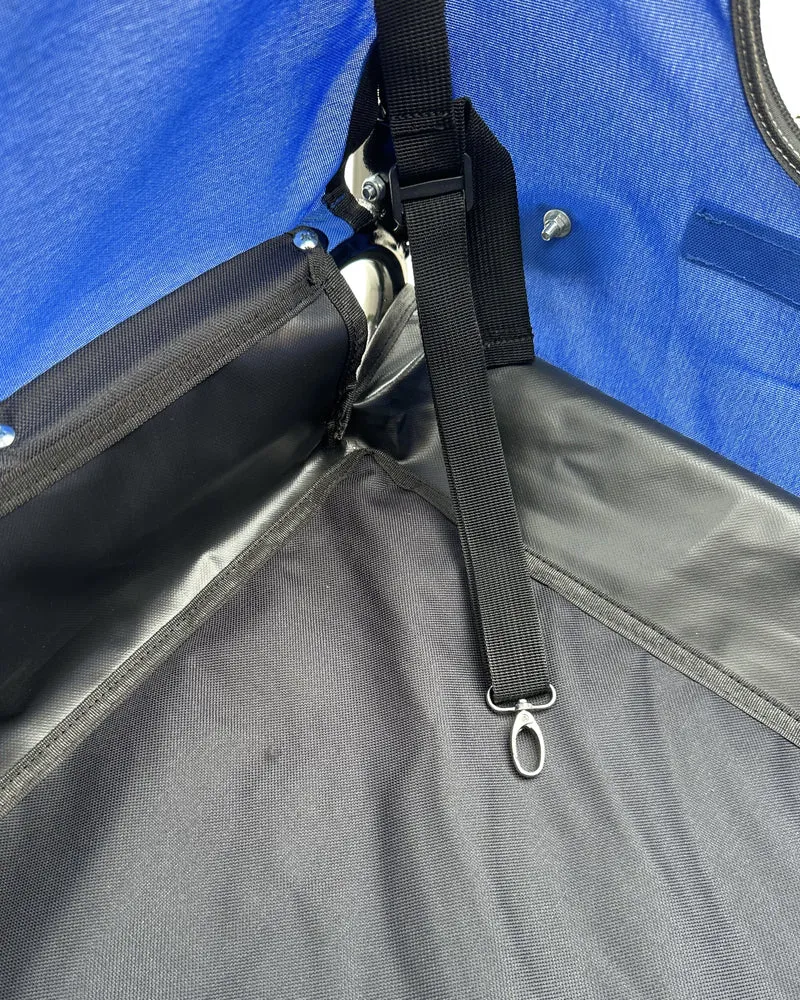 Fietskar Hond Blauw Hondenfietskar met Reflectoren – Blauw – Fietsaanhanger tot 30kg