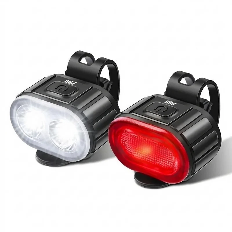 Fietsverlichting Koplamp Achterlicht Set 200 & 50 Lumen Fietsverlichtingsset