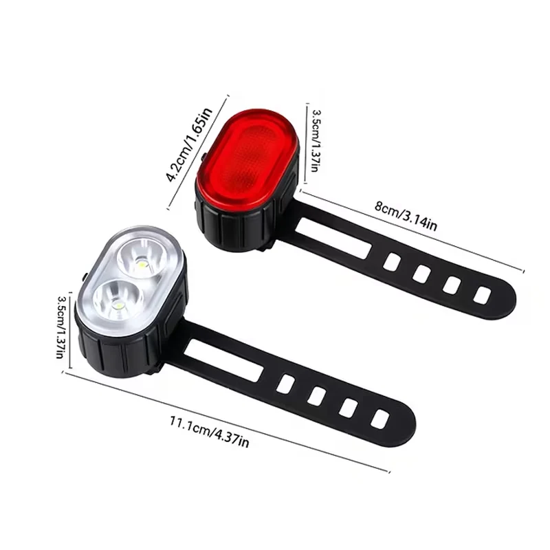 Fietsverlichting Koplamp Achterlicht Set 200 & 50 Lumen Fietsverlichtingsset