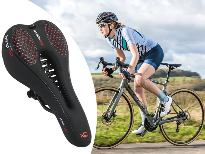 Fietszadel Comfort Zadel Heren Zachte Foam 28x13 - Ergonomisch - Waterbestendig