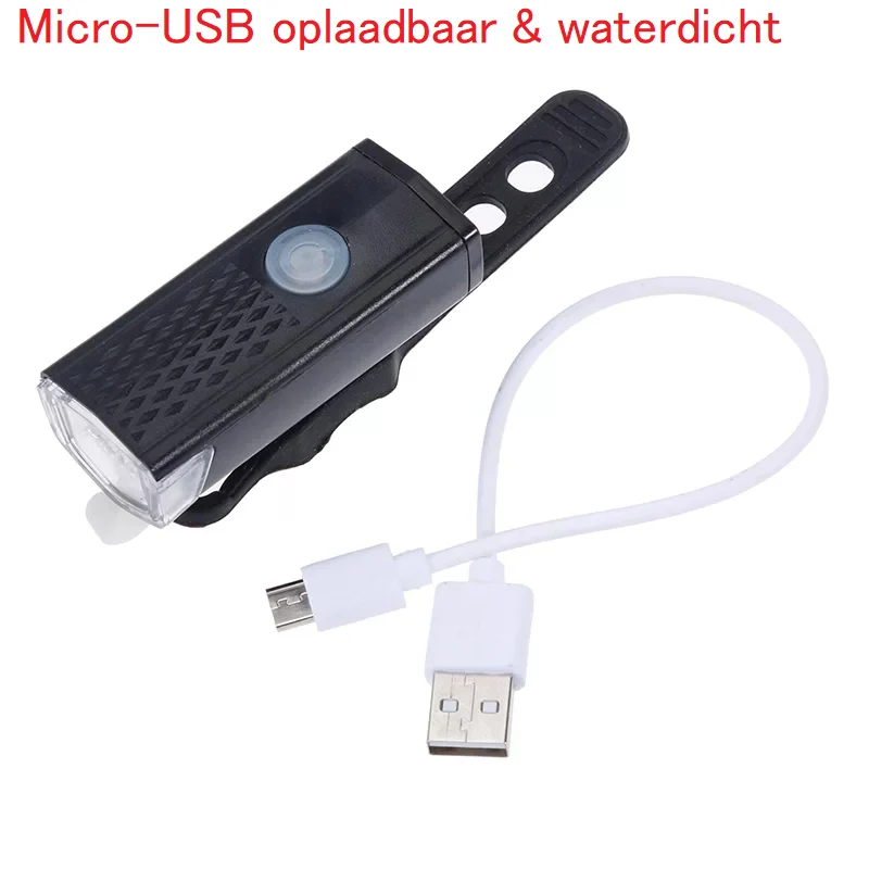 Pro Sport Lights LED Fietsverlichting Set - USB Oplaadbaar - 300 & 20 Lumen