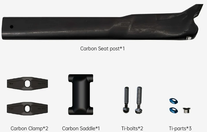 GANNA AERO FIN Carbon Seatpost SCOTT Foil | from 115g, Biomimetic Shark Fin Aero Design