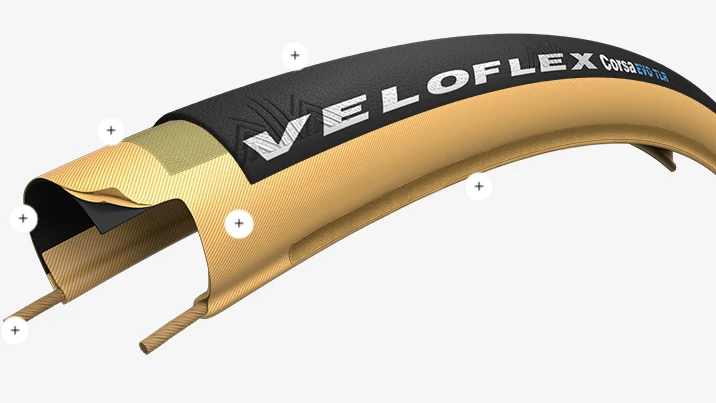 Pneu Tubeless ready / Corsa EVO TLR Fianco Para