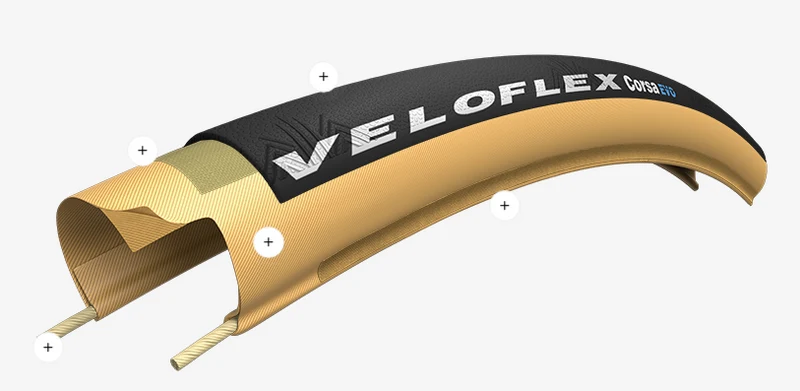 Pneu Tubulaires ouverts / Corsa EVO Fianco Nero