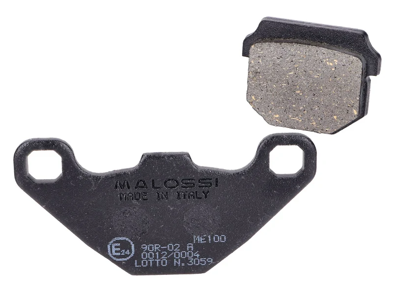 Plaquettes de frein Malossi organiques pour Aprilia, Hyosung, Peugeot, Derbi, Piaggio, TGB