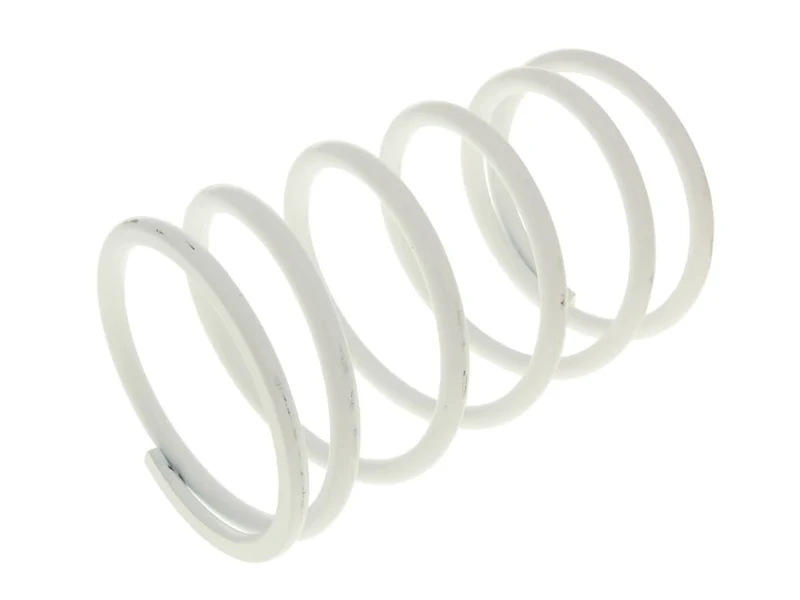 Ressort de poussé Malossi blanc K8,9 / L130mm pour Aprilia, Gilera, Malaguti, Piaggio 500ccm