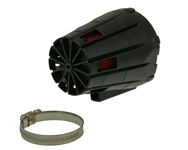 Filtre à air Malossi Red Filter E5 Racing Boxed 38mm 30° noir-rouge