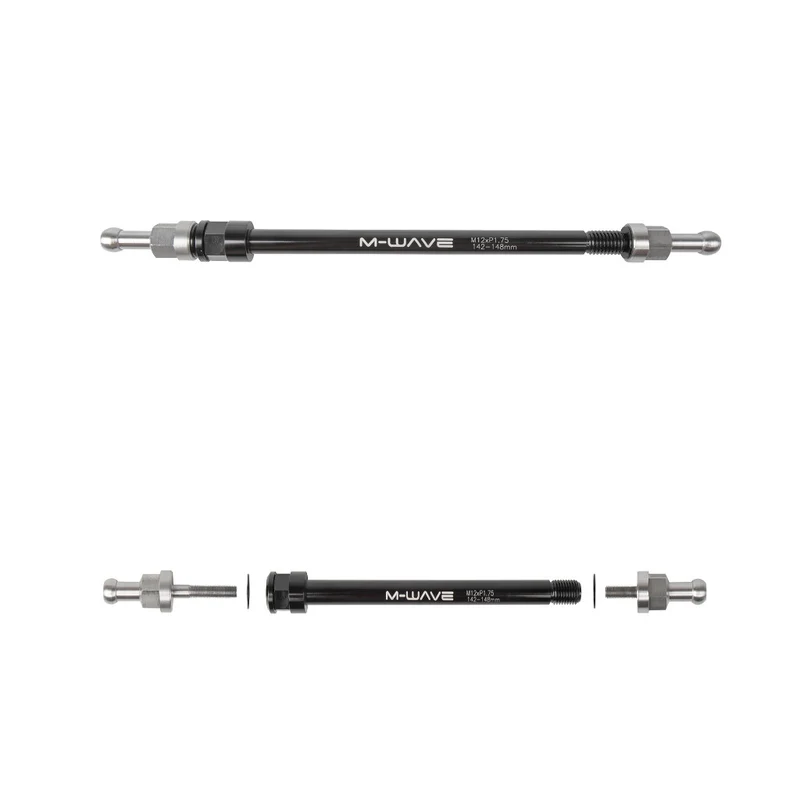 Adaptateurs fixation remorque mono-roue M-Wave pour axe traversant lot de 2