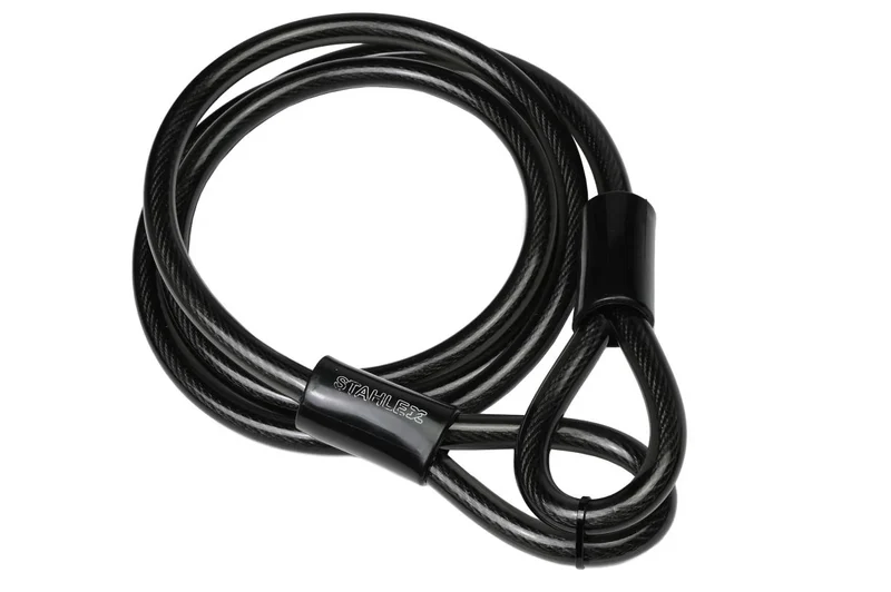 Staalkabel Geïsoleerd 12 mm x 2 meter Met Lussen Diefstalpreventie