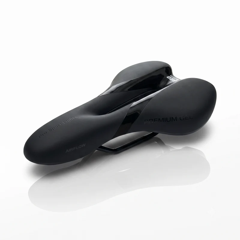 Fietszadel Royal Gel Comfort Dames Heren - Zwart - Selle Premium Unisex
