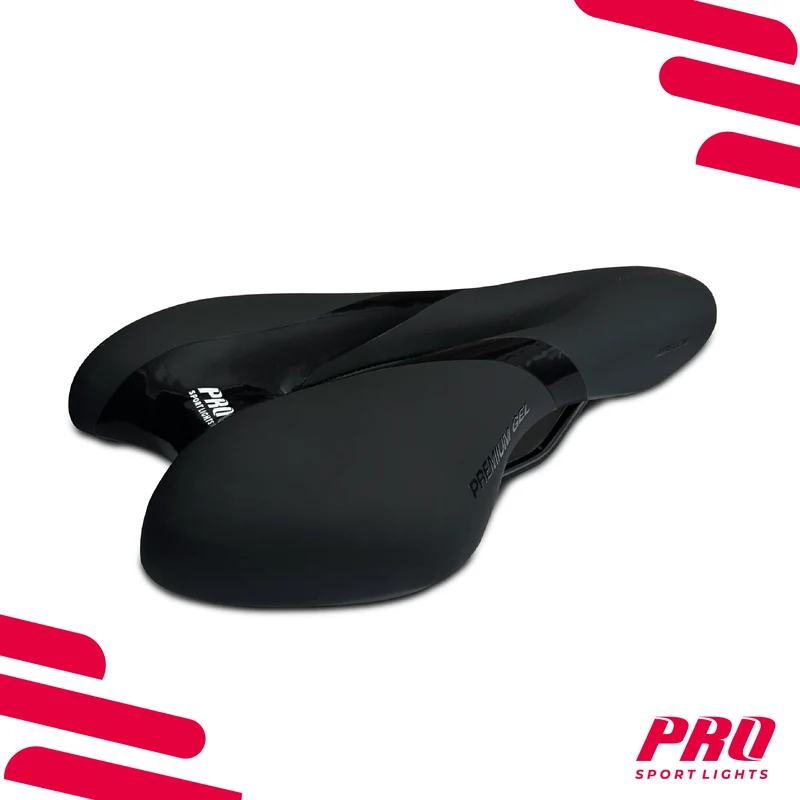 Fietszadel Royal Gel Comfort Dames Heren - Zwart - Selle Premium Unisex