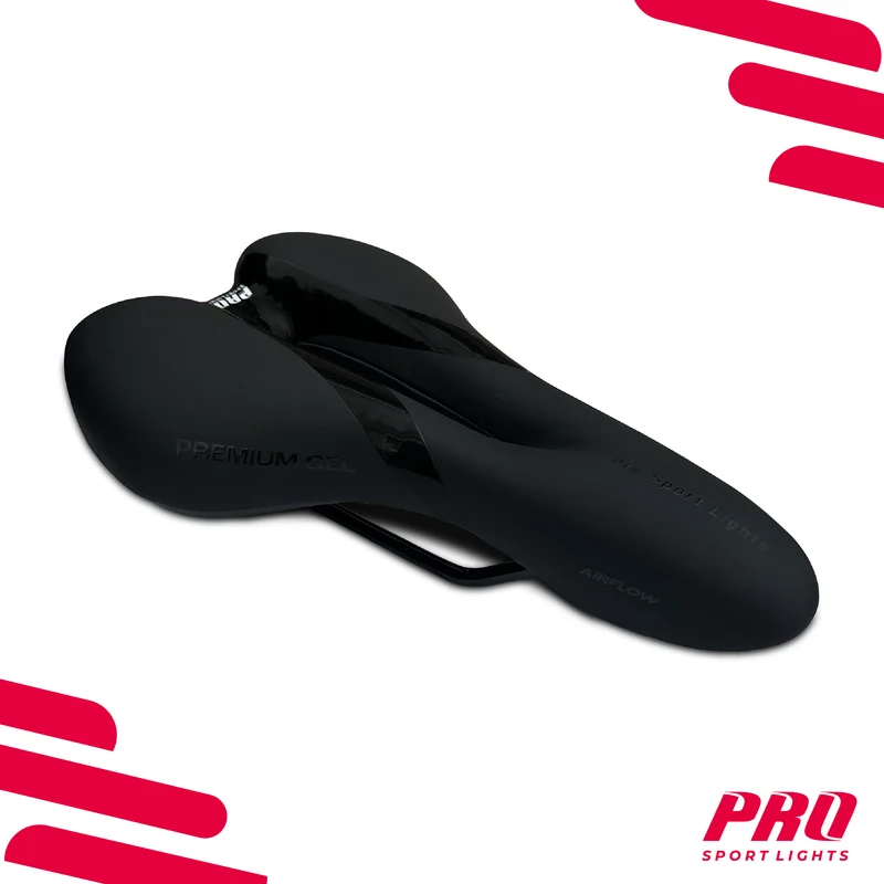 Fietszadel Royal Gel Comfort Dames Heren - Zwart - Selle Premium Unisex