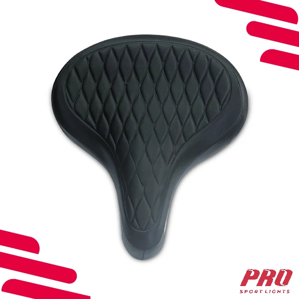 Fietszadel Unisex Selle Foamvulling Zadel Fiets Dames Heren Cruiser Royal - Zwart