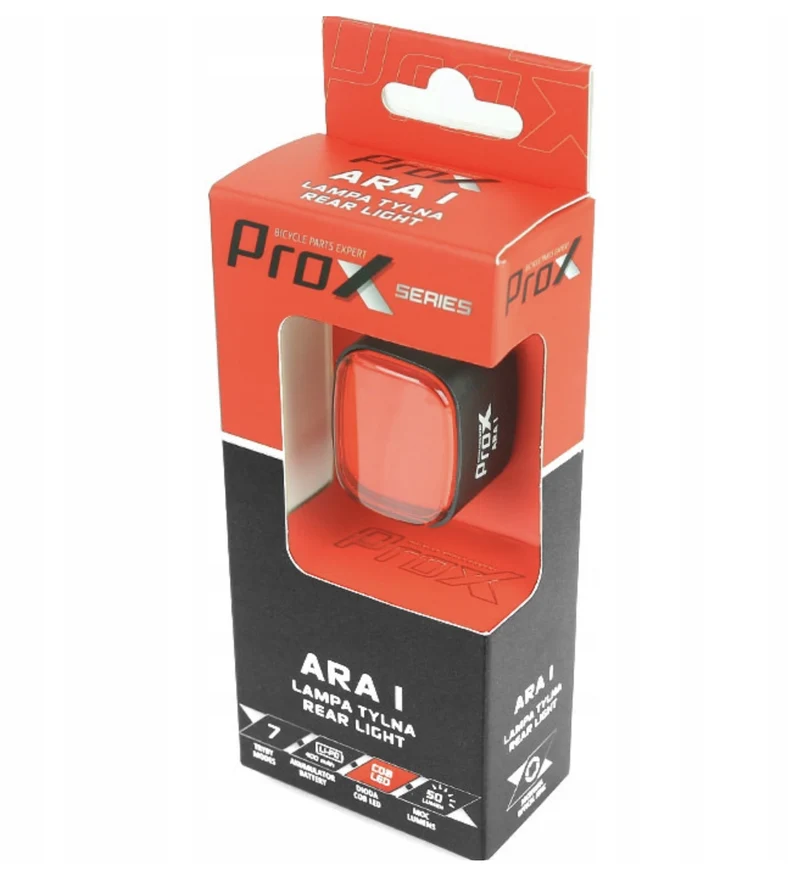 Achterlicht ProX LED 50 Lumen Rood - USB-C