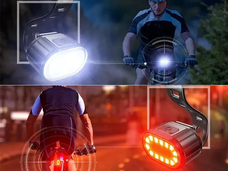 Fietsverlichtingsset Sport - Voorlicht en Achterlicht - LED - USB-Oplaadbaar