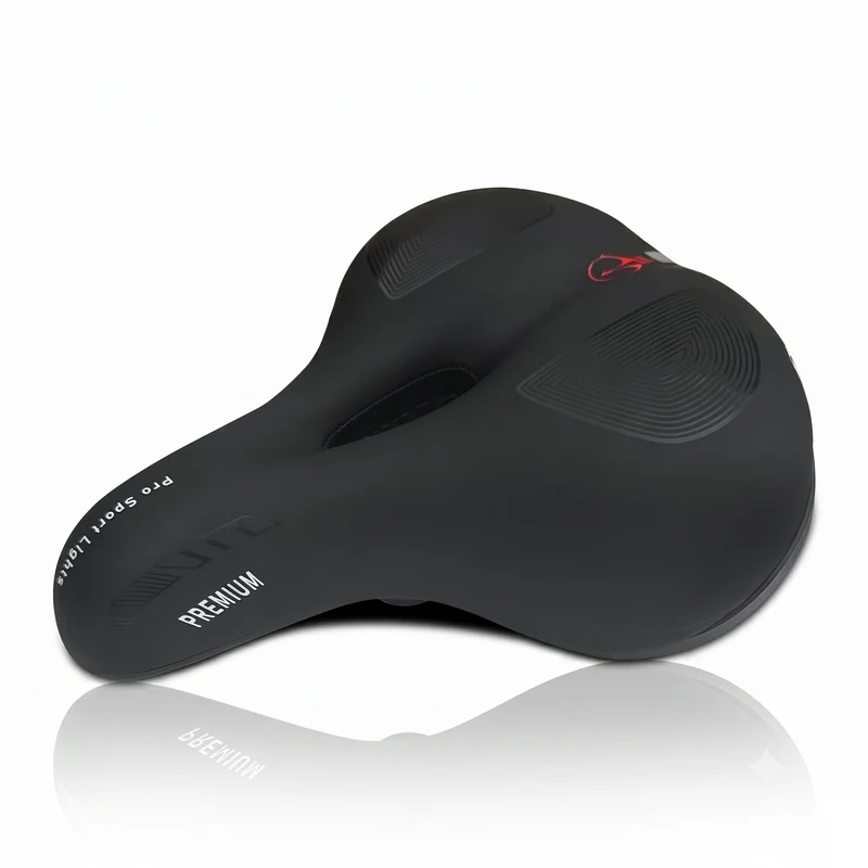 Fietszadel Dames Heren Selle Gel Premium Royal Zadel Fiets Comfort - Zwart