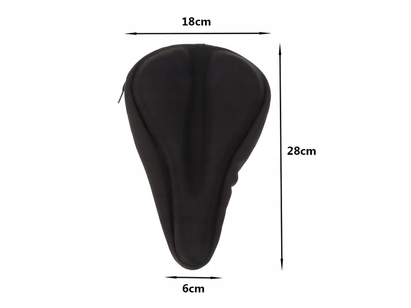 Zadelhoes Comfort Fiets - Gelkussen Zwart