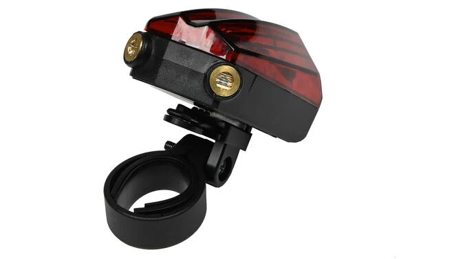 Fiets Achterlicht - 5 LED met Laser Fietsverlichting