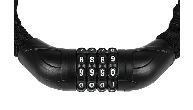 Stahlex Kettingslot Ø5,5mm/90cm cijferslot zwart