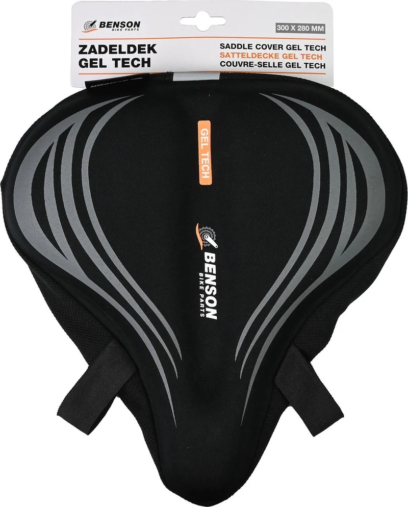 Fietszadelhoes Gel Tech - Zwart - Dames/Heren