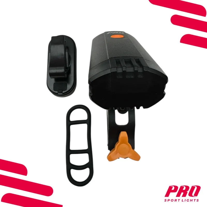 Fietsverlichtingsset Pro Sport Lights - 1200 & 100 Lumen - USB Oplaadbaar