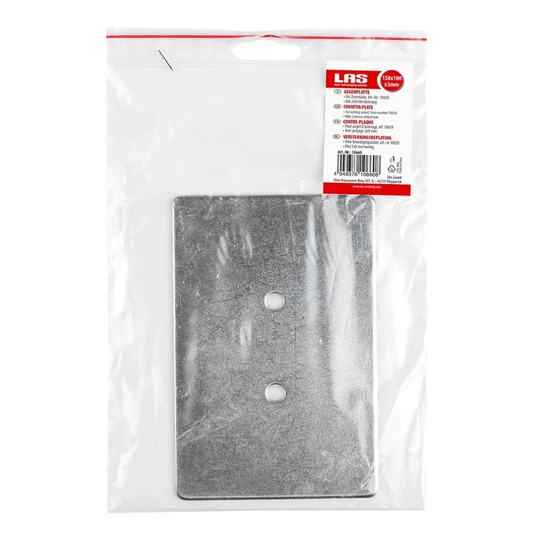 Contre-plaque de fixation pour poignée de ridelle 10659