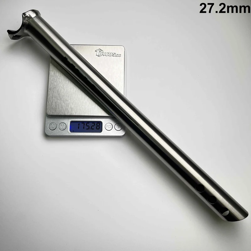 Laget Titanium Straight Seatpost | 0mm (Zero)-Offset, 27.2/31.6mm