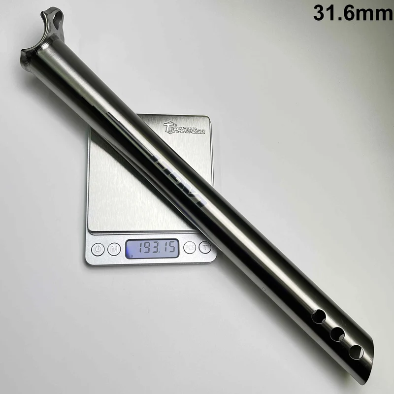 Laget Titanium Straight Seatpost | 0mm (Zero)-Offset, 27.2/31.6mm