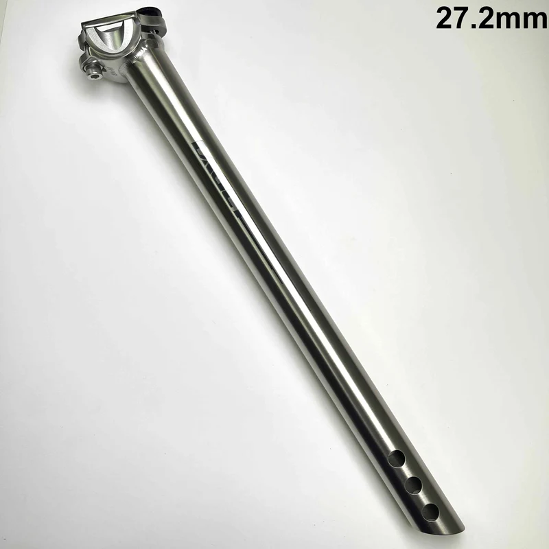 Laget Titanium Straight Seatpost | 0mm (Zero)-Offset, 27.2/31.6mm