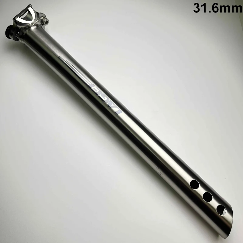 Laget Titanium Straight Seatpost | 0mm (Zero)-Offset, 27.2/31.6mm