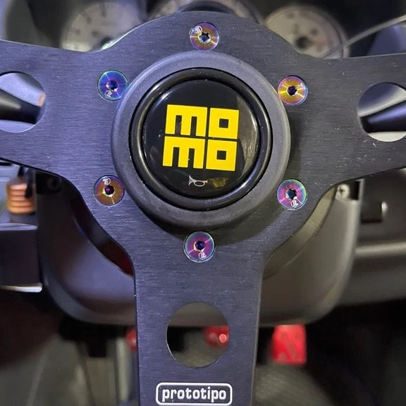 Titanium bolt for Steering Wheel MOMO NARDI VERTEX OMP SPOON JS Heritage Indy R1909 33S Sparco NRG Innovations Deep