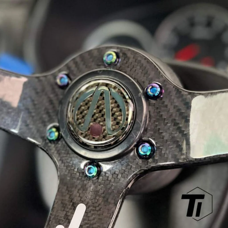 Titanium bolt for Steering Wheel MOMO NARDI VERTEX OMP SPOON JS Heritage Indy R1909 33S Sparco NRG Innovations Deep