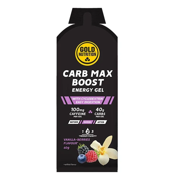 Carb Max Boost Energy Gel (60g) - Vanilla & Berries - DDM 16.06.2026