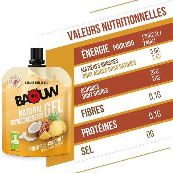 Gel Naturel BIO (85g) - Ananas & Noix de Coco