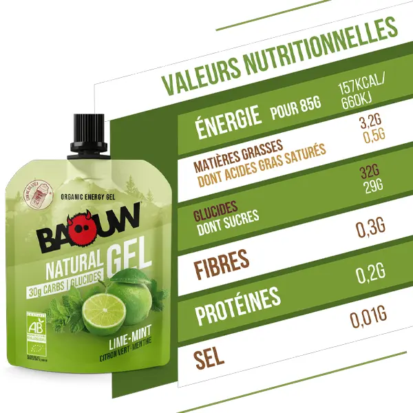 Gel Naturel BIO (85g) - Citron Vert & Menthe
