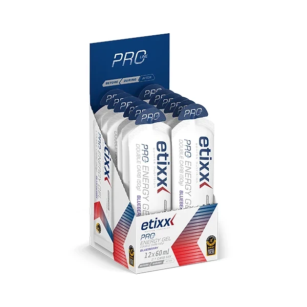 ETIXX - Pro Line Energy Gel Double Carb BOX (12x60ml) - Goût au Choix