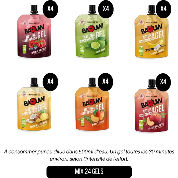 BAOUW - Gels Naturels BIO (24x85g)- Discovery Pack