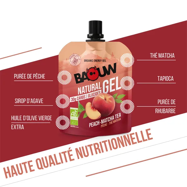 Gel Naturel BIO (85g) - Peche & Thé Matcha
