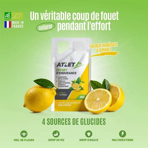 Gel Énergétique BIO (25g) - Citron Guarana