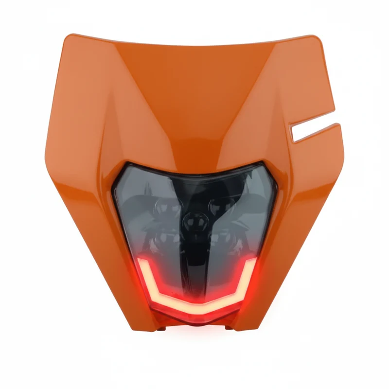 Plaque phare ktm led rouge ou bleu