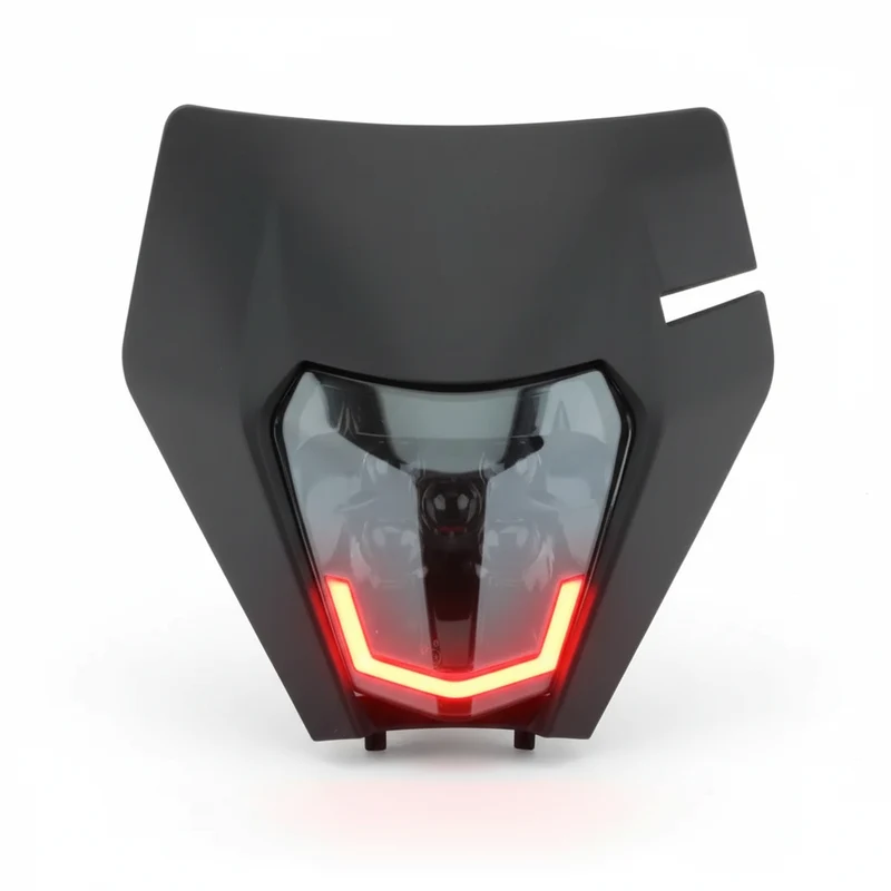 Plaque phare ktm led rouge ou bleu