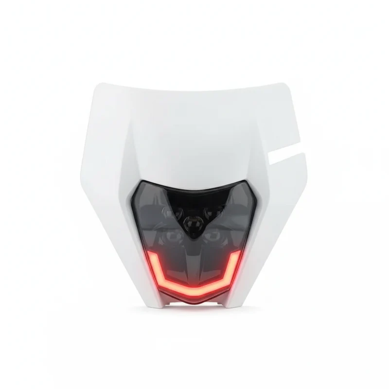 Plaque phare ktm led rouge ou bleu