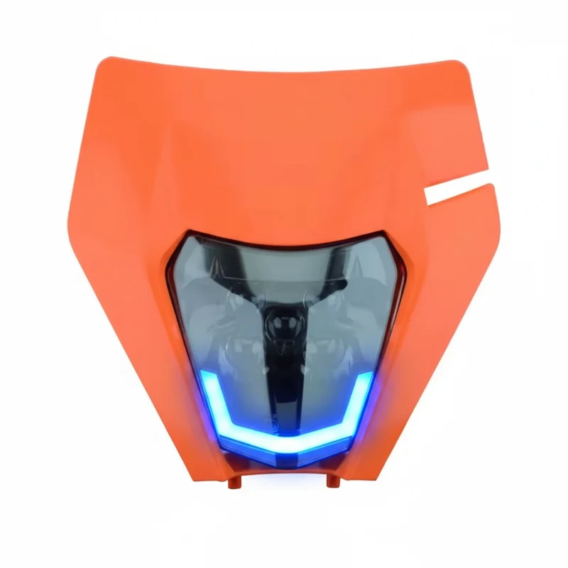 Plaque phare ktm led rouge ou bleu