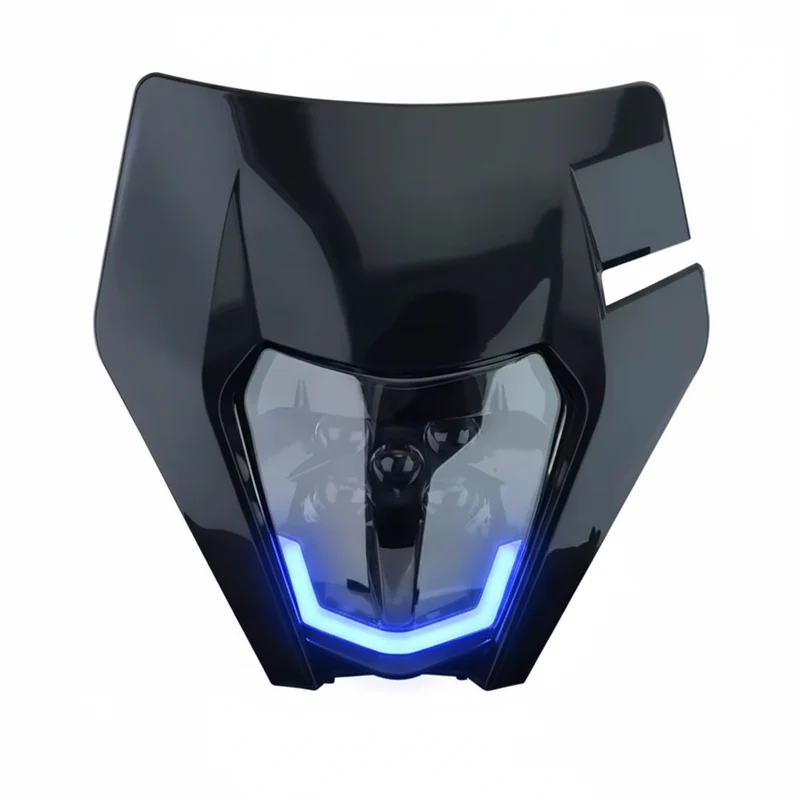 Plaque phare ktm led rouge ou bleu