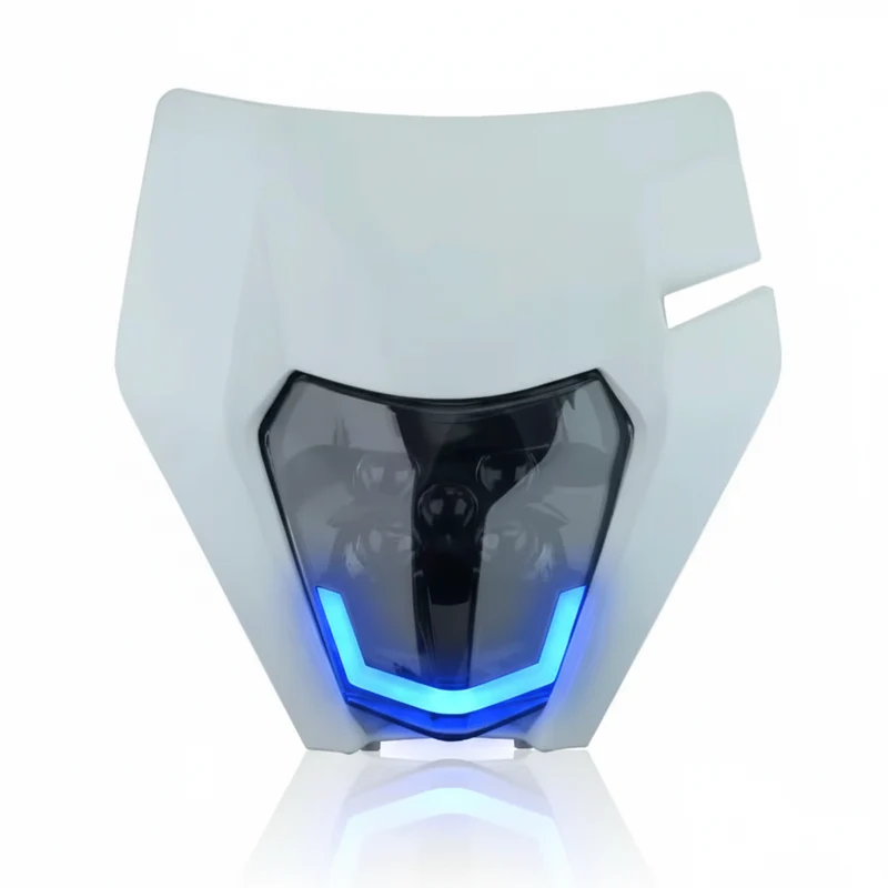 Plaque phare ktm led rouge ou bleu