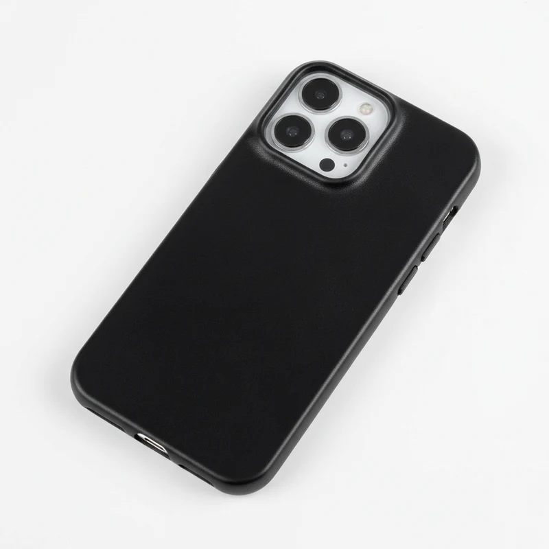 Lederen iPhone Hoesje met Oliewax Afwerking | Luxe Bescherming voor iPhone 13-16 | MagSafe Compatible | Sansoti