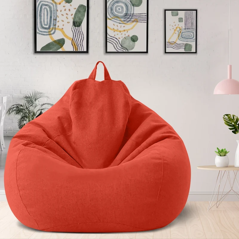 Zitzakhoes Polyester Ergonomisch Vormvast met Rits Wasbaar voor Woonkamer Slaapkamer Lounge Relaxhoek | Sansoti