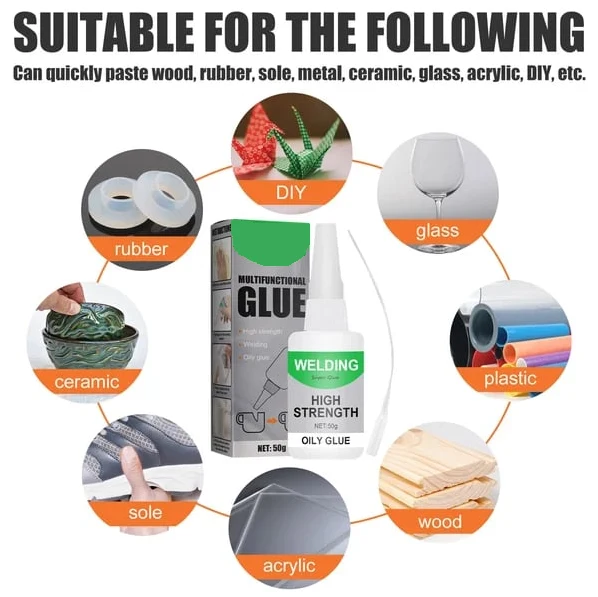 Multifunctionele Supersterke Lijm 50ml Transparant voor Hout Metaal Keramiek Plastic Klussen Reparatie | Sansoti