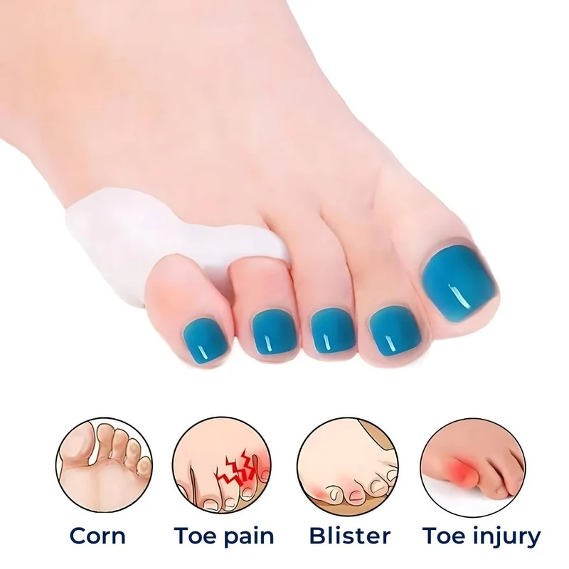Orthopedische Teenspreider met Gel Demping voor Hallux Valgus Correctie en Comfortabele Teenpijn Verlichting | Sansoti