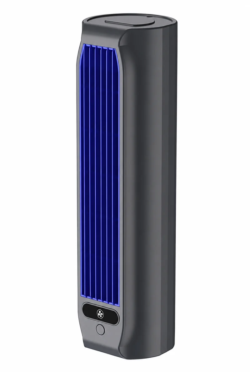 Compacte Wandventilator met Koelfunctie 2000mAh Oplaadbaar Bladloos Ontwerp voor Thuis Kantoor Slaapkamer | Sansoti
